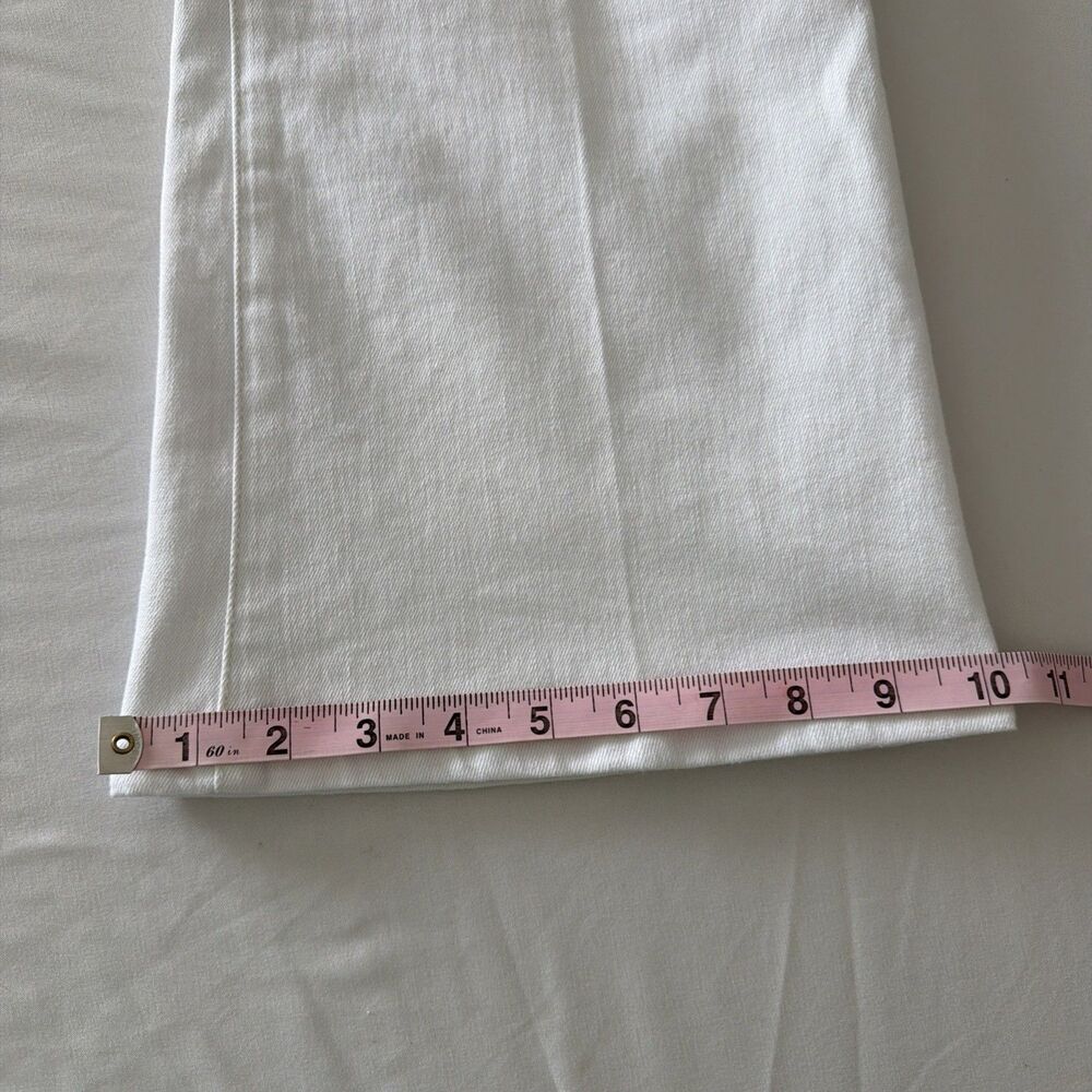 CAbi White Trouser Jeans Stretch Denim Flare Leg Womens Sz 6 Sty #5880 Versatile - Picture 14 of 15